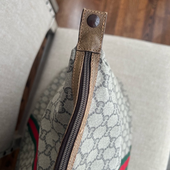 GUCCI Plus Monogram Weekender Travel Bag Web Duffle Bag Great Used Condition COA - Picture 11 of 15